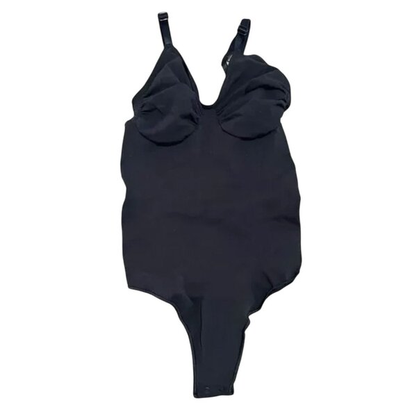 Skims 2X/3X sculpting thong bodysuit compression black slimming  NWOT MSRP $70 - Picture 1 of 6
